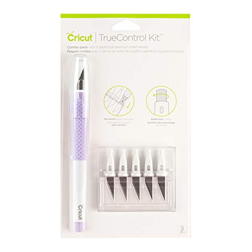 Cricut TrueControl Knife Kit - For Use As a Precision Knife, Craft knife, Carving Knife and Hobby Knife - For Art, Scrapbooking, Stencils, and DIY Projects - Comes With 5 Spare Blades - [Lilac] von Cricut