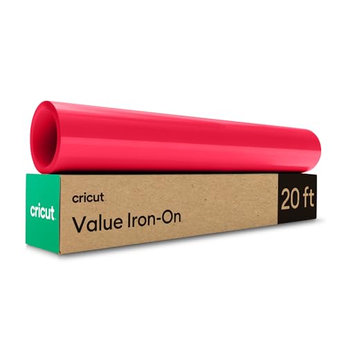 Cricut 2010894 Value Iron-On, Vinyl, Rot, 6m (20ft) von Cricut