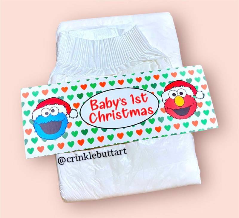 "Abdl Weihnachten Windelband "Adult Baby's First Christmas" von CrinkleButtArt