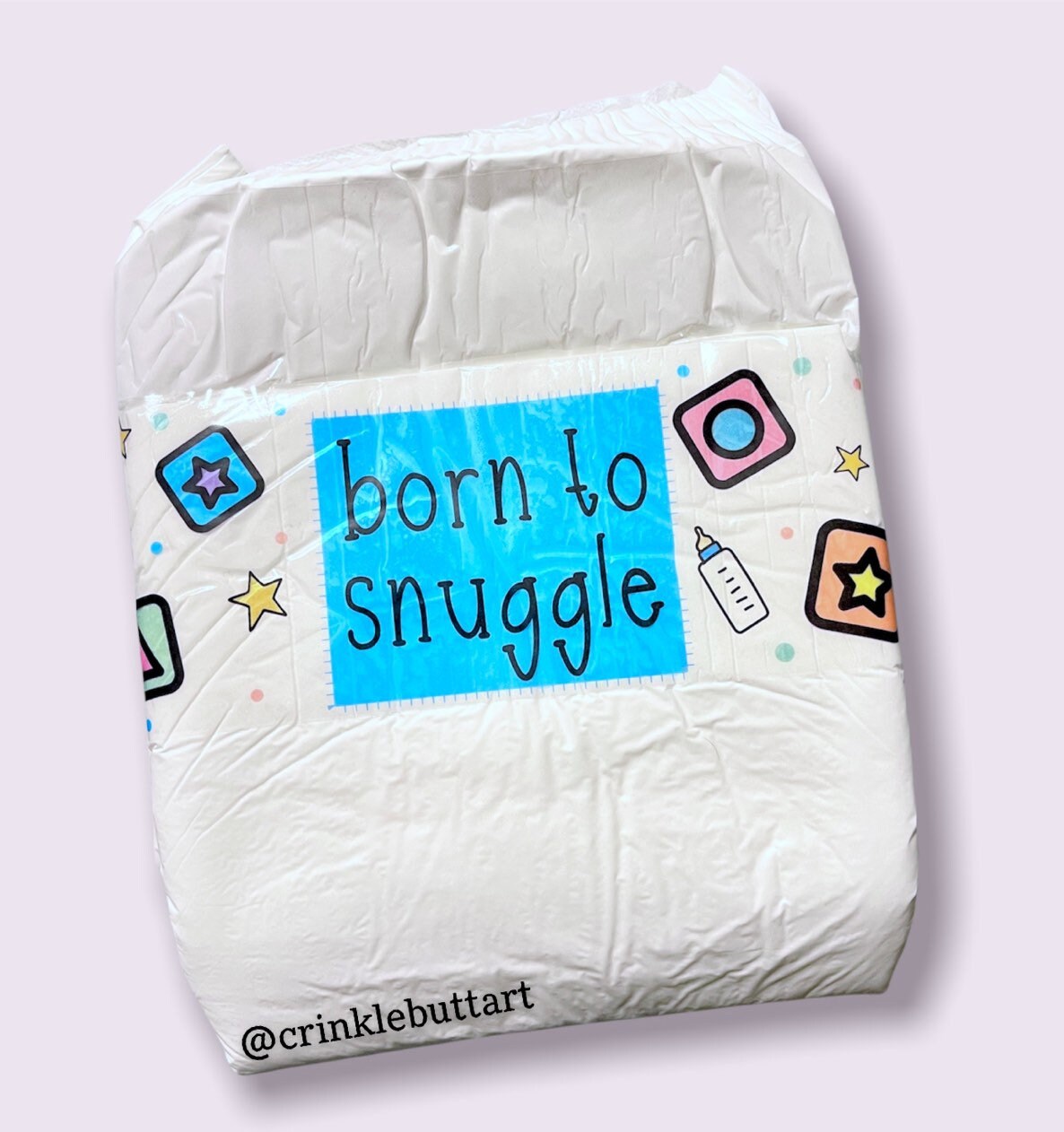 "Wunderschönes "Abdl" Windelband "Born To Snuggle"." von CrinkleButtArt