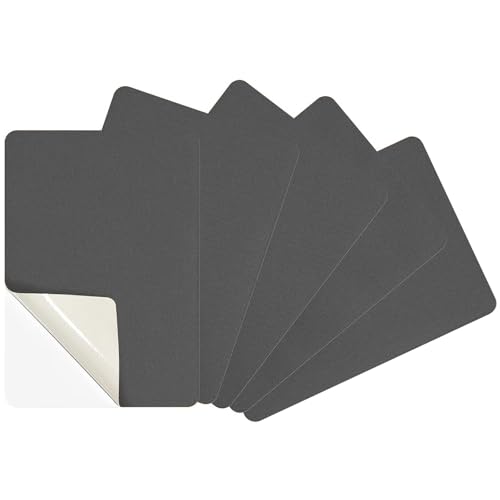 Nylon Selbstklebende Patches, 5 Stück 20x15cm Flicken selbstklebend Stoff, Daunenjacken-Flicken aus Nylon, Reparatur Patches Wasserdicht für Daunenjacken, Jacken, Zelten, Tasche (Grau) von Criveple