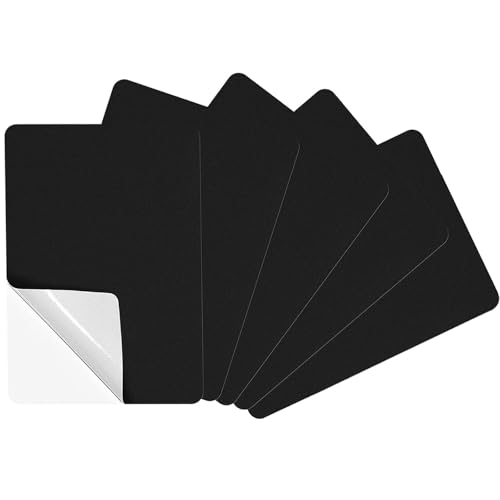 Nylon Selbstklebende Patches, 5 Stück 20x15cm Flicken selbstklebend Stoff, Daunenjacken-Flicken aus Nylon, Reparatur Patches Wasserdicht für Daunenjacken, Jacken, Zelten, Tasche (Schwarz) von Criveple