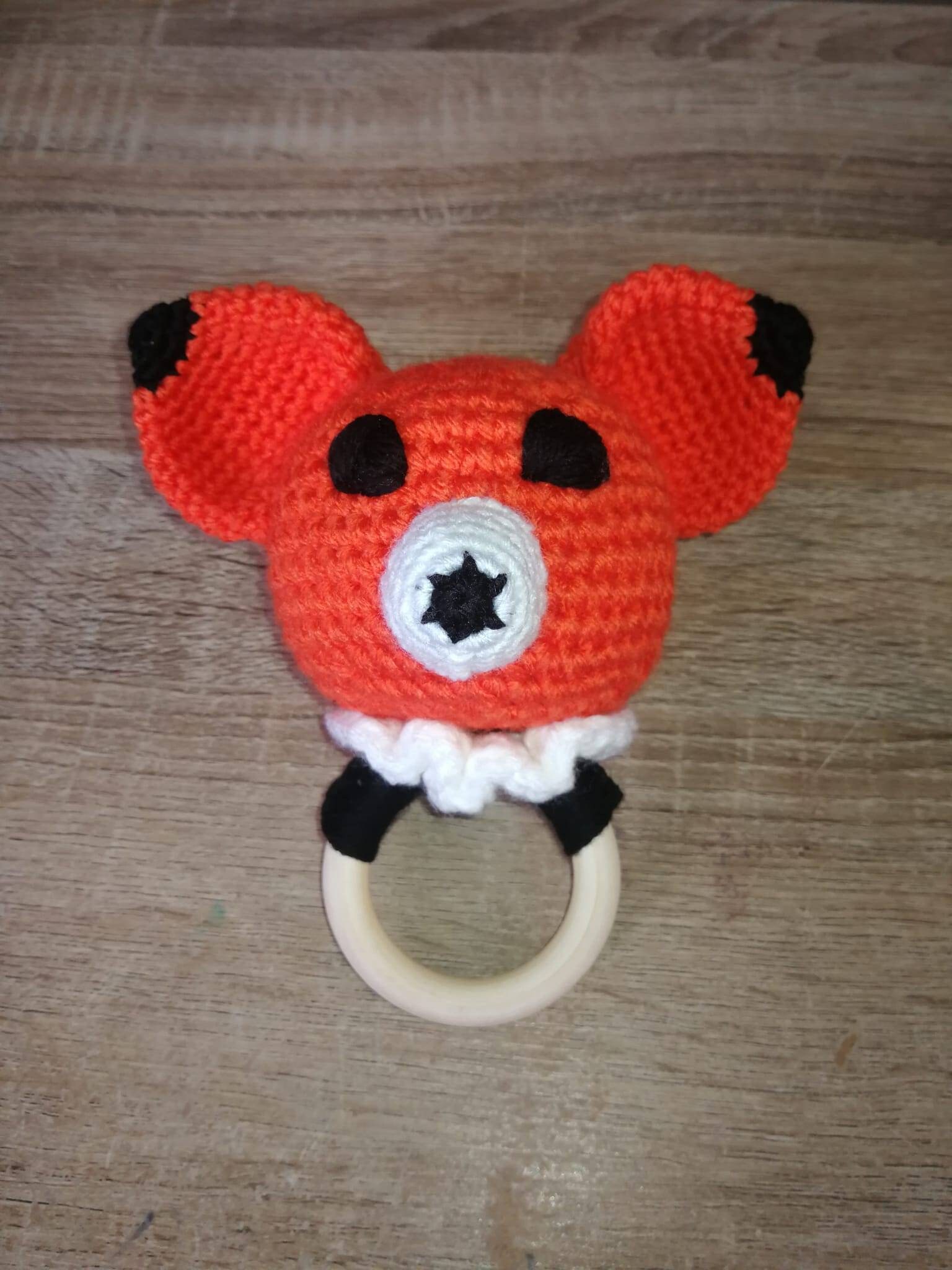 Gehäkelter Fuchs Beißring von CrochetedCarol