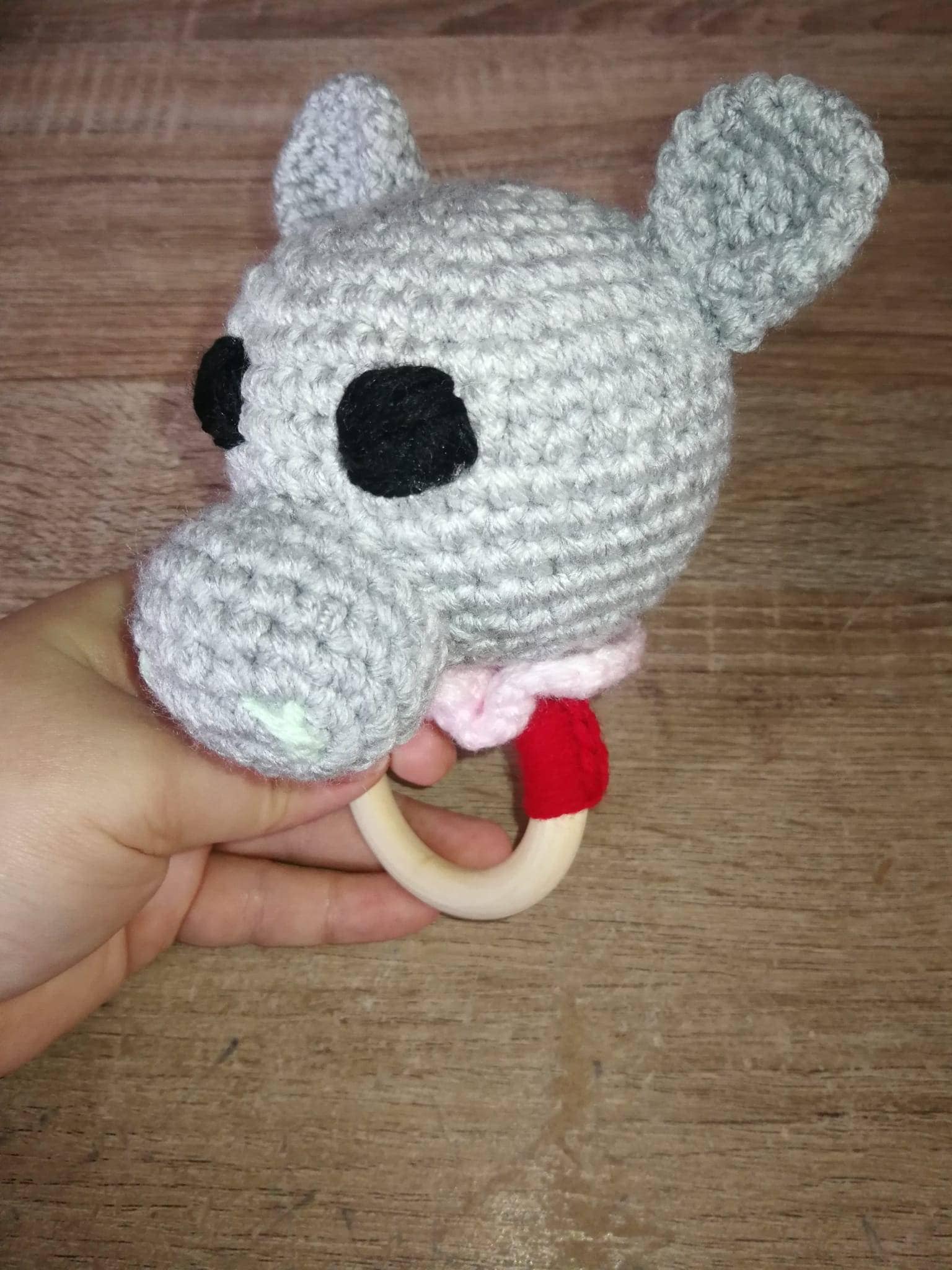 Gehäkelter Hippo Beißring von CrochetedCarol