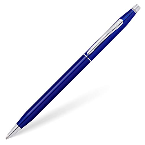 Cross Classic Century Kugelschreiber (Strichstärke M, Schreibfarbe: schwarz, nachfüllbar, inkl. Premium Geschenkbox) Transluzent Blaulack, 1 Stück (1er Pack) von Cross