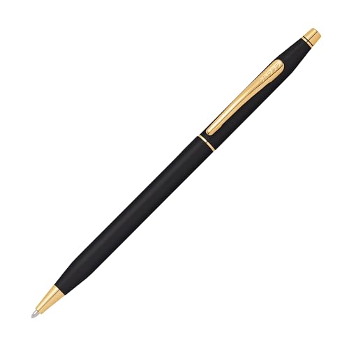 Cross Classic Century Kugelschreiber (Strichstärke M, Schreibfarbe: schwarz, nachfüllbar, inkl. Premium Geschenkbox) Mattschwarz von Cross
