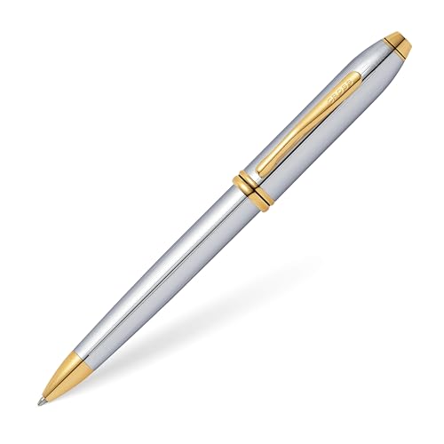 Cross Townsend Kugelschreiber (Strichstärke M, Schreibfarbe: schwarz, nachfüllbar, inkl. Luxus Geschenkbox) Medalist von Cross