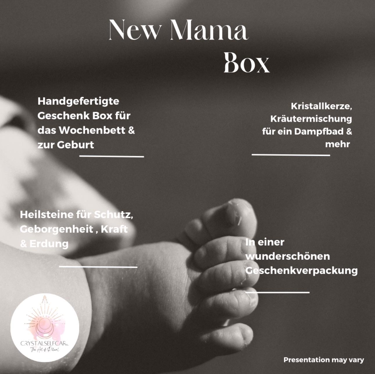 Geschenk Zur Geburt New Mama Box Geschenkbox Wochenbett Achtsamkeit Mondstein Armband Geschwister von CrystalSelfcare