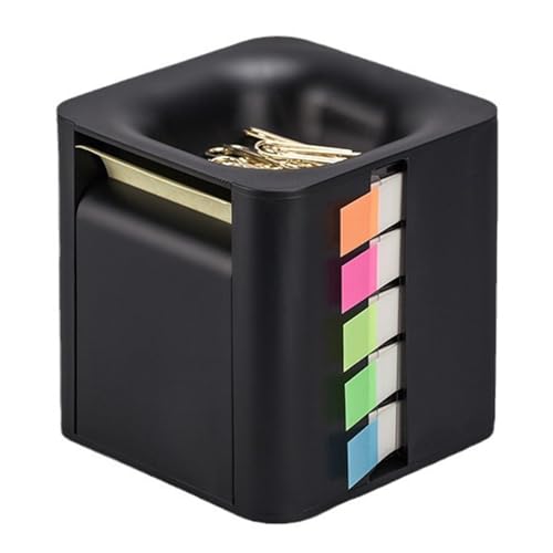 Sticky Note Dispenser Sticky Note Dispenser Post Notiz Halter farbig Klicknotizen Memo -Pads leer Selbstkleber 3x3 Nachfüllungen zurück zur Schule von Csafyrt