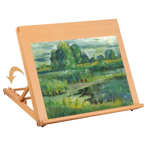 Tabelle Eundel 18x12 '' Zeichenbrett Verstellbarer Tisch -Tisch -Staffel tragbar ＆ Faltbare Kunstständer -Holzstaffner für Malerei und Zeichnung von Csafyrt