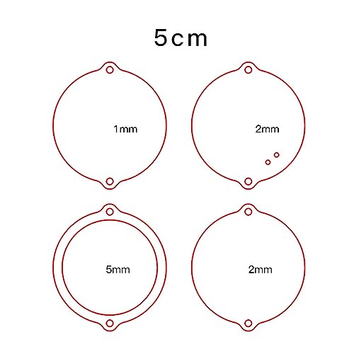 1 Set Verschiedene Stile Klare Acryl Schlüsselanhänger Rohlinge Kunststoff Transparenter Schlüsselanhänger Charm Rohling Für Projekte Kunsthandwerk von Csnbfiop