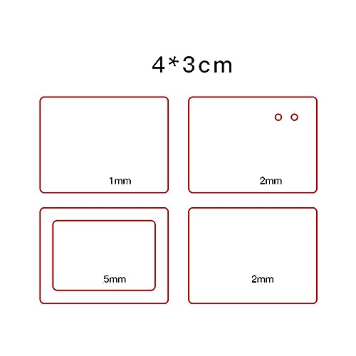 1 Set Verschiedene Stile Klare Acryl Schlüsselanhänger Rohlinge Kunststoff Transparenter Schlüsselanhänger Charm Rohling Für Projekte Kunsthandwerk von Csnbfiop