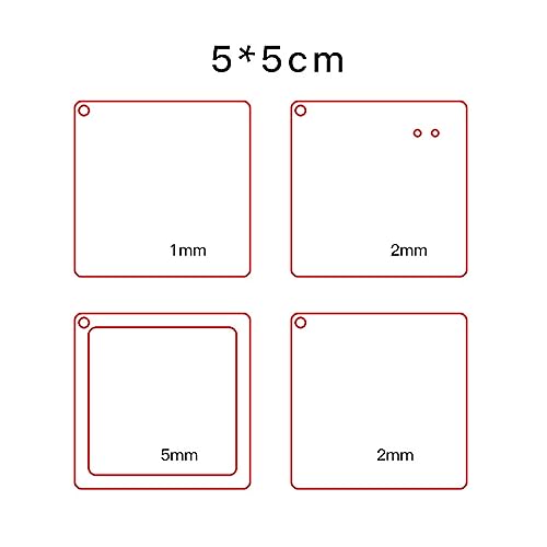 1 Set Verschiedene Stile Klare Acryl Schlüsselanhänger Rohlinge Kunststoff Transparenter Schlüsselanhänger Charm Rohling Für Projekte Kunsthandwerk von Csnbfiop