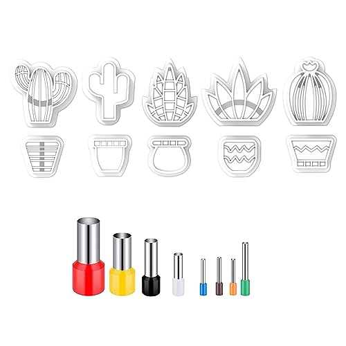 18Pcs Frühling Frische Weiche Keramik Cutter Ohrring Schmuck Anhänger Maker Grüne Pflanze Ornament Anhänger Schneiden Form von Csnbfiop