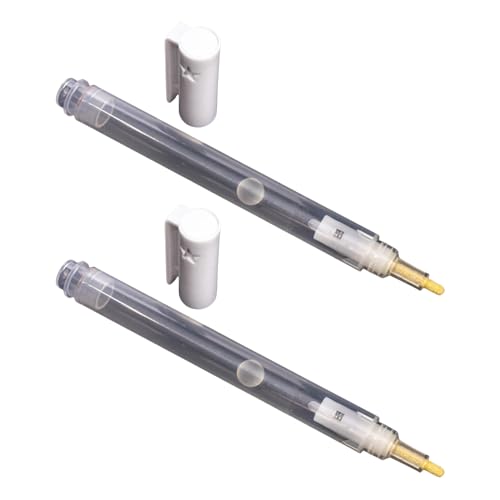 2 Stück 3 Mm Feine Spitze Leerer Farbstift Nachfüllbar Für Acryl Leerer Marker Zum Malen Auf Holz Stoff Stein Keramik Metall von Csnbfiop