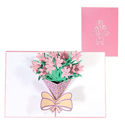 3D-Grußkarte mit Rosenblüte, Valentinstagskarten mit Umschlag für Hochzeit, Geburtstag, Jahrestag, Ehefrau, Ehemann, handgefertigtes Geschenk von Csnbfiop