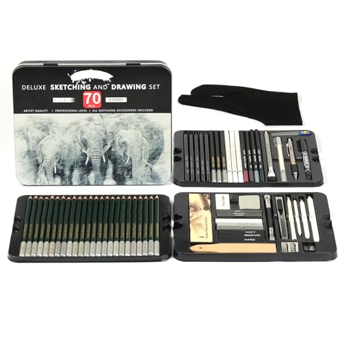 70 Stücke Grundlegende Skizze Bleistift Und Zeichnung Kunst Liefert Für Künstler Anfänger Skizze Bleistift Kohlestift Pastelle Bleistift Set von Csnbfiop