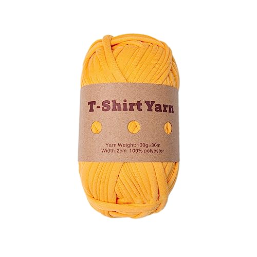Buntes T-Shirt-Garn, Strickgarn, Polyester-Stoffstreifen zum Weben und Nähen, Häkeln, Projekt-Decken von Csnbfiop
