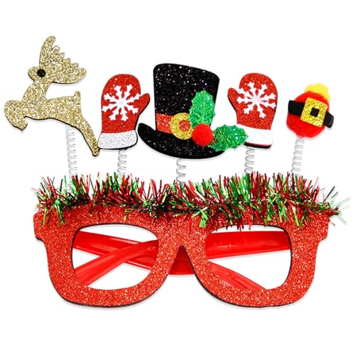 Csnbfiop Dekoration Kostüm Brillengestell Anspruchsvolle Unisex Brille Brillengestell Für Weihnachtsfeier von Csnbfiop