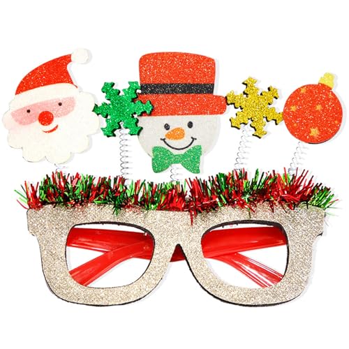 Csnbfiop Dekoration Kostüm Brillengestell Anspruchsvolle Unisex Brille Brillengestell Für Weihnachtsfeier von Csnbfiop