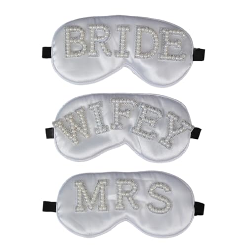 Csnbfiop Hochzeitsfeier, Braut-Eyeshade, Perlen, Brautparty, Hochzeit, Nacht, Braut-Eyeshade Braut von Csnbfiop