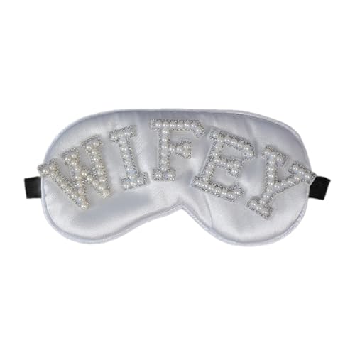 Csnbfiop Hochzeitsfeier, Braut-Eyeshade, Perlen, Brautparty, Hochzeit, Nacht, Braut-Eyeshade Braut von Csnbfiop