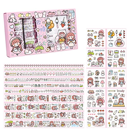 Csnbfiop Scrapbooking-Aufkleber-Set, Kunst-Abdeckbänder für Kinder, Erwachsene, Laptop, Alben, Scrapbook, Notizbuch, 20 Stück von Csnbfiop