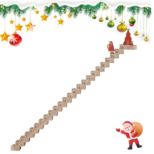 Csnbfiop Weihnachtsmann Klettertreppenkalender Weihnachtsstimmung Weihnachtsmann Treppenhaus Holz Countdown Kalender Für Die Festivalsaison von Csnbfiop