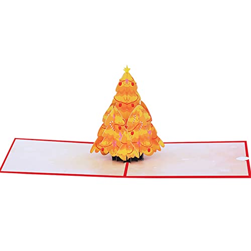 Dreidimensionale Grußkarten, Papier, Weihnachtsbaum, Modell, Festival, Geschenk, 12,7 x 17,8 cm, für Neujahr, Jahrestag, Dankeschön von Csnbfiop