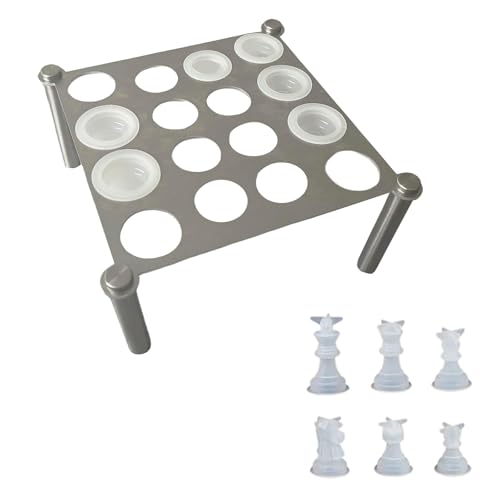 Metall Schach Artikelhalter Silikon Schachformen Set Epoxidharzform Schachstand Brettspiele Formen Für Wohnkerndekorationen von Csnbfiop