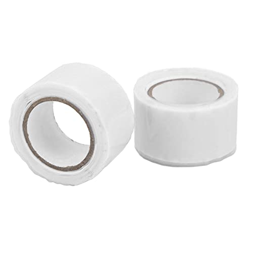 Culnflun 2 Stück selbstverschmelzende Silikonbänder, isolierendes, wasserdichtes Klebeband, Reparaturmaterial für die Reparatur von Wasserrohrschläuchen (White) von Culnflun