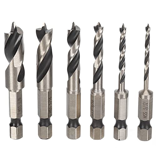 Culnflun 3 -Punkt -Bohrer Bit Hochgeschwindigkeit Stahl Holzbearbeitung Set für Möbelherstellung und Stifte 6pcs 3 Punkt Holzbohrer für Eiche Ahorn Cherry Hard Woods Culnflun 3 -Punkt -Bohrer Bit Hochgeschwindigkeit Stahl Holzbearbeitung Set für Möbelherstellung und Stifte 6pcs 3 Punkt Holzbohrer für Eiche Ahorn Cherry Hard Woods von Culnflun