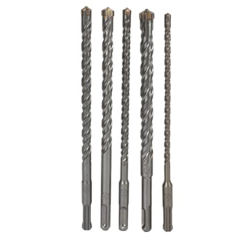 Culnflun 5-teiliges Steinbohrer-Set, Stanzdurchmesser 210 mm Länge, Schlagbohrer-Bits für Elektrohämmer von Culnflun