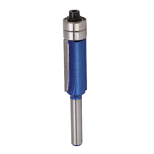 Culnflun Bündigfräser 1/4-Schaft Doppellager Hartmetall robuster Holzfräser für bündiges Trimmen Schablonenarbeiten, Kork, Hartholz, Sperrholz, Laminat, Eiche, MDF Culnflun Bündigfräser 1/4-Schaft Doppellager Hartmetall robuster Holzfräser für bündiges Trimmen Schablonenarbeiten, Kork, Hartholz, Sperrholz, Laminat, Eiche, MDF von Culnflun