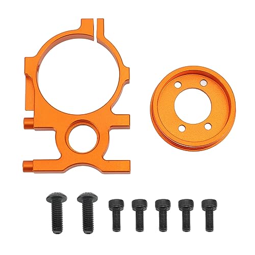 Culnflun RC Motor Mount Aluminiumlegierung Motorhalter ZD Racing 1/8 RC Auto Orange Farbe Leichtes Gewicht von Culnflun