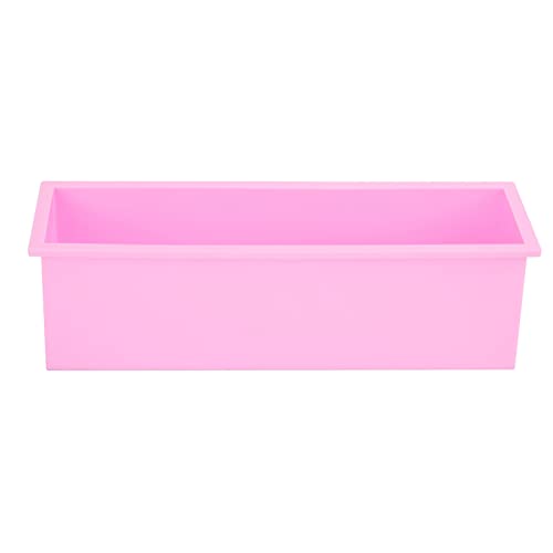 Culnflun Rechteckige Silikon-Seifen-DIY-Toast-Herstellungsbox für Küche und Badezimmer (Pink) von Culnflun