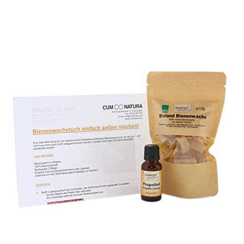 Cum Natura Imkergut Bienenwachstücher selber basteln | Set mit Propolis & Anleitung von Cum Natura