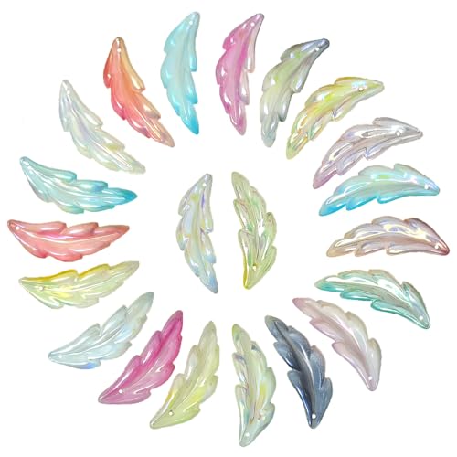 Cuncuny Acrylblüten-Perlen, zum Selbermachen, lose Perlen, Bastelperlen, Verzierung (gemischte Farben, 2) von Cuncuny