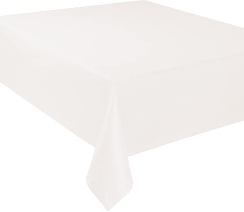 Curt Bauer Tischtuch Damast Dessin 3947 RIGA Farbe offwhite-3838 Größe 130x250 cm Rauten-Netz-Musterung Matt-/Glanzeffekten luxuriös Eyecatcher Ziersaum von Curt Bauer