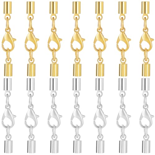 CustomyLife Kordel-Endkappen mit Karabinerverschluss, Zinklegierung, Kordelendverschlüsse mit Verschluss, 3 mm ID für DIY-Schmuckherstellung, Halsketten, Armbänder, 14 Sets CustomyLife Kordel-Endkappen mit Karabinerverschluss, Zinklegierung, Kordelendverschlüsse mit Verschluss, 3 mm ID für DIY-Schmuckherstellung, Halsketten, Armbänder, 14 Sets von CustomyLife