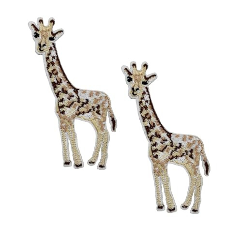 9,1 cm bestickte Giraffen-Aufnäher zum Aufbügeln für Baseballmützen, T-Shirts, Hoodies, Rucksäcke 9,1 cm bestickte Giraffen-Aufnäher zum Aufbügeln für Baseballmützen, T-Shirts, Hoodies, Rucksäcke von Cute-Patch