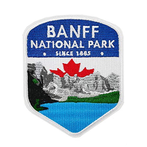 Aufnäher / Bügelbild, Motiv: Banff National Park, bestickt von Cute-Patch