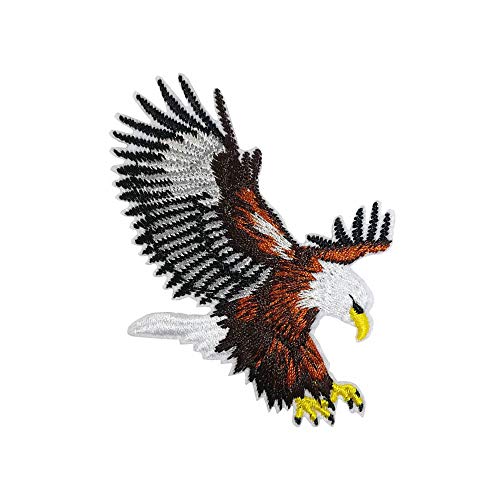 Cute-Patch American Bald Eagle Stickerei, Wildlife Outdoor Bekleidung Tierabzeichen DIY für Tasche Jeans T-Shirt von Cute-Patch