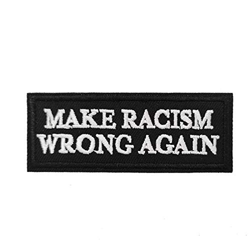 Cute-Patch Aufnäher zum Aufbügeln mit Aufschrift "Make Racism Wrong Again" von Cute-Patch