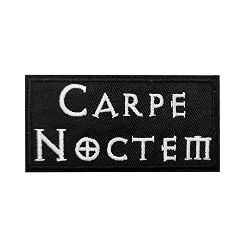 Carpe Noctem bestickter Aufnäher zum Aufbügeln von Cute-Patch