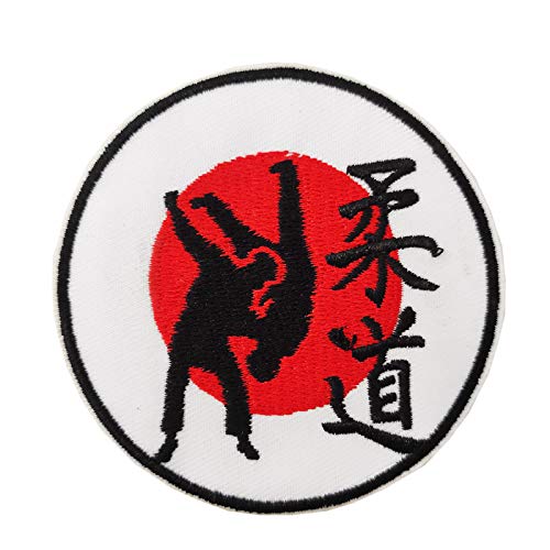 Cute-Patch 7,6 cm Judo-Symbol, bestickt, zum Aufbügeln oder Aufnähen, Kampfsport-Zubehör, Applikation von Cute-Patch