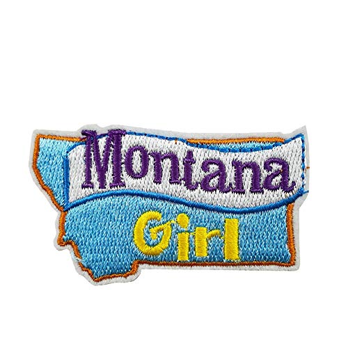 Montana Girl bestickter Aufnäher zum Aufbügeln oder Aufnähen von Cute-Patch