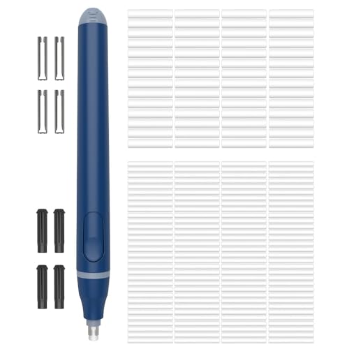 Cuteefun Elektrischer Radiergummi, Elektrischer Radierer mit 220 Stück Ersatzradiergummis, Batteriebetriebener Radiergummi Stift, Präzisionsradierer für Künstler, Ingenieure, Studenten, Blau Cuteefun Elektrischer Radiergummi, Elektrischer Radierer mit 220 Stück Ersatzradiergummis, Batteriebetriebener Radiergummi Stift, Präzisionsradierer für Künstler, Ingenieure, Studenten, Blau von Cuteefun
