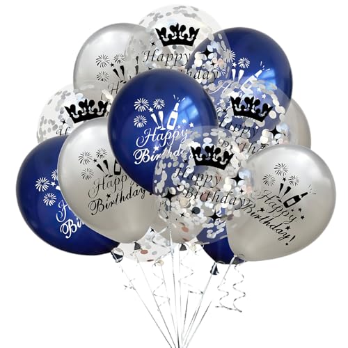 15pcs Geburtstag Ballons Set Geburtstag Jubiläum Party Ballons Dekorationen Ballons Für Hochzeit Geburtstag Dusche Baby Dusche Graduation Dekoration Party Supplies (A) von CutitiUU