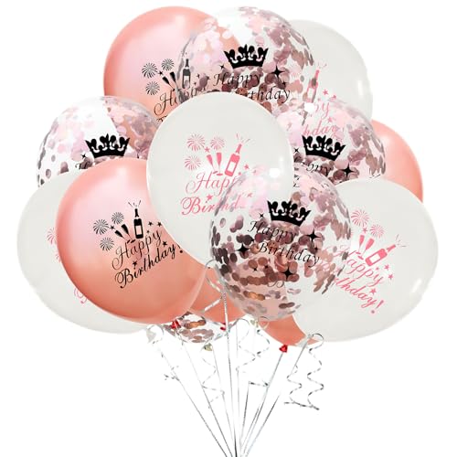 15pcs Geburtstag Ballons Set Geburtstag Jubiläum Party Ballons Dekorationen Ballons Für Hochzeit Geburtstag Dusche Baby Dusche Graduation Dekoration Party Supplies (C) von CutitiUU